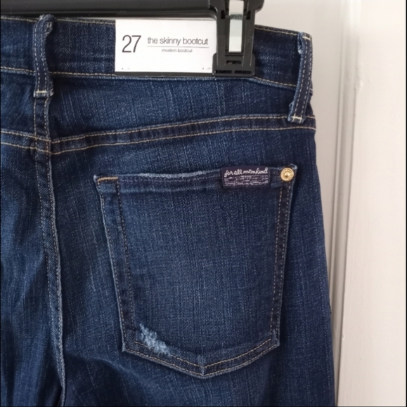 7 For All Mankind Modern Bootcut The Skinny Bootcut Jeans Women's Size 27 NWT - Picture 7 of 16